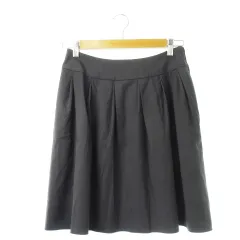 F455 美品 M 38 フォクシーニューヨーク プリーツ ひざ丈 レディース 高 品質ファッション - F455 美品 M 38 フォクシーニューヨーク
