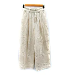 ローリーズファーム LOWRYS FARM コーデュロイパンツ ワイドパンツ ロング丈 無地 M オフホワイト /SY22