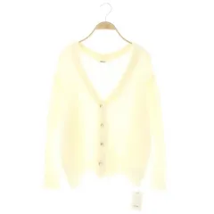 スナイデル SNIDEL 24AW シャギーカーディガン ニット 長袖 F 白 /HK ■OS