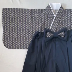 小さな男の子のベビー袴《ネイビー》のサムネイル