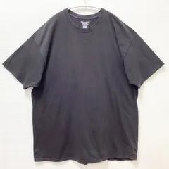 古着　Champion　チャンピオン　AUTHENTIC　オーセンティック　半袖Tシャツ　ユニセックス　2Lサイズ　クルーネック　コットン　ブラック　黒