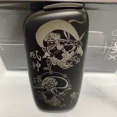 風神雷神 デザイン レーザー加工 プルームエックス アドバンスド PloomX ブラック 黒 和柄 和彫り 入れ墨 刺青 タトゥー オリジナル カスタム 新品 未使用 送料無料 オシャレ おしゃれ お洒落 かっこいい