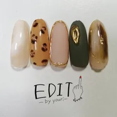 レオパードネイル ネイルチップ