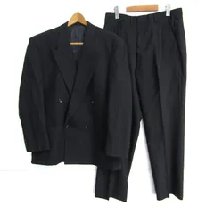 高島屋 スーツ セットアップ 上下セット ダブルブレスト メンズ ﾌﾘｰサイズ ネイビー Takashimaya 【中古】