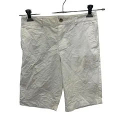 POLO RALPH LAUREN ショートパンツ 14 ホワイト ポロラルフローレン ジップアップ シンプル ハーフパンツ 古着卸 アメリカ仕入 2508-402