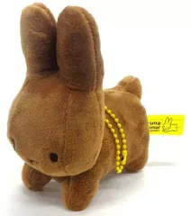 【中古】ぬいぐるみマスコット・ぬいぐるみバッジ ブラウン ぬいぐるみマスコット うさぎ 「ブルーナアニマル」