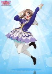 [중고] 클리어 포스터 A3 클리어 포스터 와타나베 요 [러브라이브! 선샤인!! The School Idol Movie Over the Rainbow] 굿즈 첨부 무비치케 특전