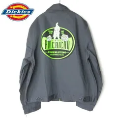 新品 旧タグ Dickies JT75 アイゼンハワー ジャケット XL アンラインド チャコールグレー 背面プリント ディッキーズ D152-17-0007ZV