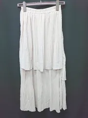 ◇ Θ archives アルシーヴ ロング丈 プリーツ スカート サイズF アイボリー レディース E  【1410230012022】