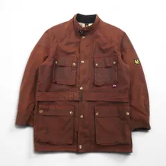 英国製ベルスタッフ　オイルドジャケット　茶色　サイズＬＬ相当 やや汚れあり 英国製ベルスタッフ オイルドジャケット 茶色 サイズLL相当
