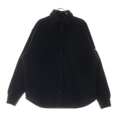 BALENCIAGA (バレンシアガ) 24AW オーバーサイズ ボタンダウン フリースシャツジャケット ブラック 805234