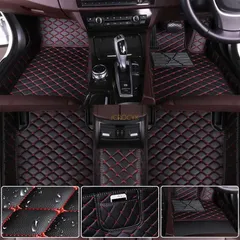 カスタム車のフロアマット トヨタ ハリアー 80系 60系 30系 専用 フロアマット Harrier 車種専用設計 3Dフロアマット PUレザー素材 防水仕