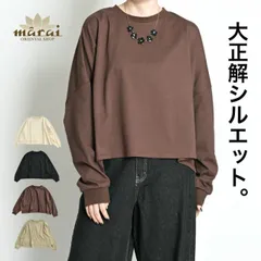 長袖 カットソー Tシャツ レディース 大正解シルエット。USAコットンショートプルオーバー 秋 秋服 冬 冬服 機能性 カジュアル ゆったり ベーシック 綿100％ コットン フリーサイズ M-LL