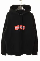 シュプリーム SUPREME × COMME des GARCONS 17SS BOX LOGO HOODED SWEATSHIRT BLACK M コムデギャルソン ボックスロゴ フーディ パーカー ブラック 【中古】☆AA★250729