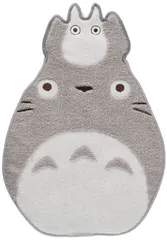 新品 丸眞 ミニタオル ジブリ となりのトトロ トトロ型 グレー 約20×28cm ダイカット 綿100% 0590211600
