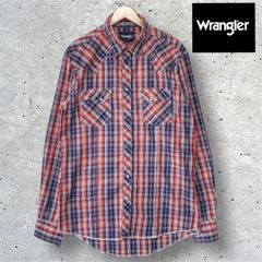 ラングラー　Wrangler　ウエスタン　シャツ　レッド　赤　ブルー 青　ホワイト白のサムネイル