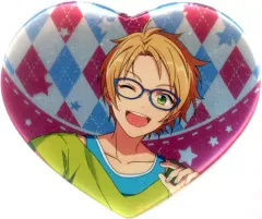 【中古】バッジ・ピンズ 遊木真 「あんさんぶるスターズ! ハート型缶バッジ Bグループ」 中国限定