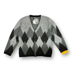 新品 定価36300円 RUDE GALLERY DIA KNIT CARDIGAN アーガイル ウール ニット カーディガン セーター ルードギャラリー RG0318-5 XL 59571Aのサムネイル