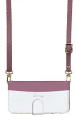 iPhone15Pro  ケース 手帳型 iPhone15 プロ スマホケース スマホショルダー レザー ストラップ シンプル バイカラー かわいい  きれいめ 調節可能 130cm  カラー05