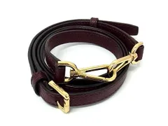 ■美品■ MICHAEL KORS マイケルコース レザー バッグ用 ショルダーストラップ クロスボディ 斜め掛け 肩掛け ワインレッド系 DK4111