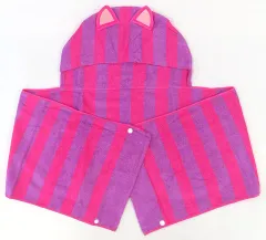 【中古】タオル・手ぬぐい チェシャ猫 フード付きタオル(耳付き) 「不思議の国のアリス」 東京ディズニーリゾート限定