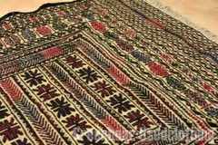 127×108cm　アフガニスタン の マシュワニ手織り キリム   手織り絨毯