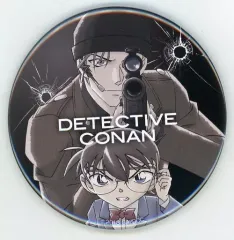 【中古】バッジ・ピンズ(キャラクター) 江戸川コナン＆赤井秀一 ブラックビジュアル缶バッジ 「名探偵コナン ポップアップストア」 