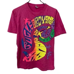 BOY 半袖 プリントTシャツ L ピンク プルオーバー アメリカ製 90's 90年代 サイケ カットソー 古着卸 アメリカ仕入 a705-5959