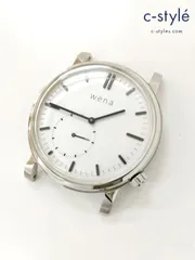 新品未使用 wena 自動巻き アナログ腕時計 シルバー ホワイト Automatic 自動巻き スケルトン レディース 腕時計 金属ベルト