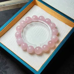 高級 EU製★ピンクモルガナイト★ブレスレット パワーストーン アクセサリー 綺麗 レア お守り プレゼント1 12.9-13.7mm ZB9409