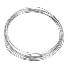 uxcell 宝石メイキング用19ゲージ銅線 1巻き5m クラフト 錆びにくいビーズワイヤー 宝石メイキング用品 DIY（K-シルバー）