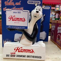ハムズ バーテンダー フィギュア Hamm's beer アドバタイジング HAMM'S Beer Juggling Bear REPRODUCTION Bartender Serving