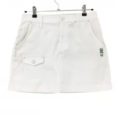 パーリーゲイツ スカート 白 刺しゅうグリーン  レディース 1(M) ゴルフウェア PEARLY GATES