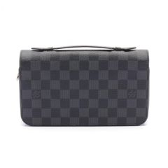 ルイ・ヴィトン LOUIS VUITTON ラウンド長財布 ジッピーXL ダミエグラフィット N41503 PVCコーティングキャンバス レザー ジッピーXL メンズ Used A