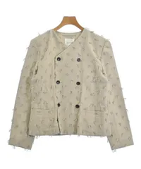ジョンリンクス　ノーカラー　シルク混ジャケット ジョンリンクス ノーカラー シルク混ジャケット jonnlynx ノー