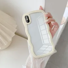 【特売】UEEBAI ケース 対応 iPhone X/iPhone XS 用の ケース 可愛い おしゃれケース ウェーブ デザイン ケース カラフルケース クリア TPUカバー 波状エッジ ソフトシェル ケース ワイヤレス充電対応 軽量 薄型 ファッションフォ