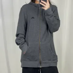 Nike(ナイキ） SB グレー フード付き ジップアップパーカー S 240922