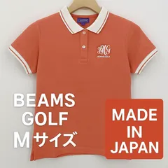 BEAMS GOLF ビームスゴルフ ポロシャツ 半袖 Mサイズ 日本製 コーラルピンクのサムネイル