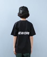 【ムラスポ公式】新品 NEW ERA ニューエラ 半袖 Tシャツ キッズ ジュニア 子供 水陸両用 Youth ユーティリティー Wordmark ブラック 14391926