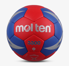 【ハンドボール】モルテン（molten) 2号球 H2X3300　ブルー＆レッド＆シルバー