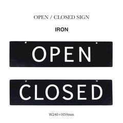아이언 OPEN / CLOSED 약 w240 × d2 × h59mm AXCIS