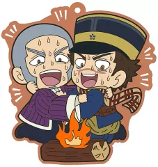 【中古】ストラップ(キャラクター) 杉元＆白石 でかラバーストラップ 「ゴールデンカムイ」