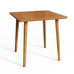 美品】MUJI無印良品 木製テーブル70×70cm ラバーウッド材ナチュラル
