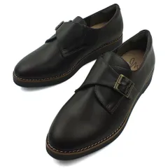 maschietta マスチェッタ モンクストラップ カジュアルシューズ チョコ マニッシュ メンズライク おじ靴 コンフォート 幅広設計 軽量 厚底 本格ピース巻き レディース