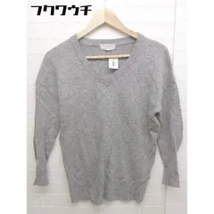 ◇ B MING LIFE STORE by BEAMS Vネック 長袖 ニット セーター サイズONE グレー レディース 【中古】 【1103240005312】