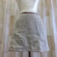 【美品✨️】PROPORTION プロポーション ツイードミニスカート 1 ミックスカラー 毛20% 上品 大人可愛い