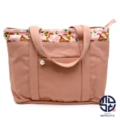 LOVERARY BY FEILER ラブラリーバイフェイラー ピンク系 ツンツンバンビーノ トートバッグ マザーズバッグ バック 鞄 カバン ※ポーチなし