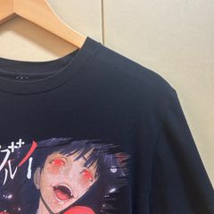 古着　M  賭ケグルイ　　蛇喰夢子　プリント　黒　tシャツ
