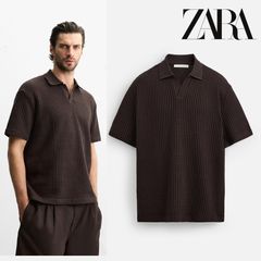 WILLY CHAVARRIA X ZARAストライプニットポロシャツ 新品 - メルカリ