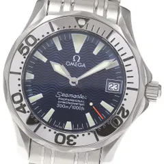 オメガ OMEGA シーマスター 300 プロフェッショナル 2263 80 ボーイズ 腕時計 デイト ブルー 文字盤 クォーツ ウォッチ Seamaster VLP 90198357
